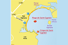Map Saint Cyprien